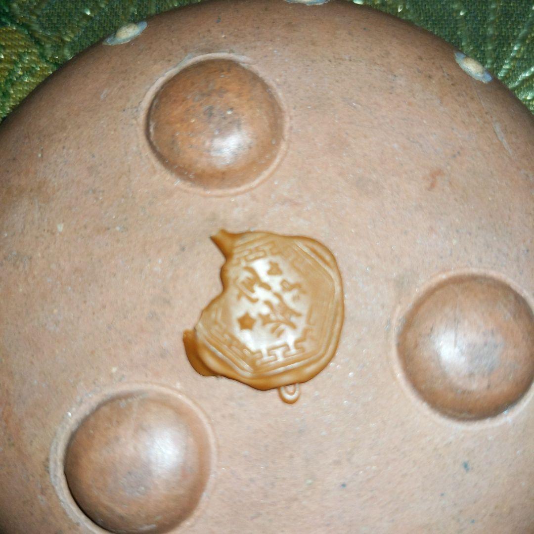 【最終価格】 中国　水盂　匙付　蝋印付　時代品