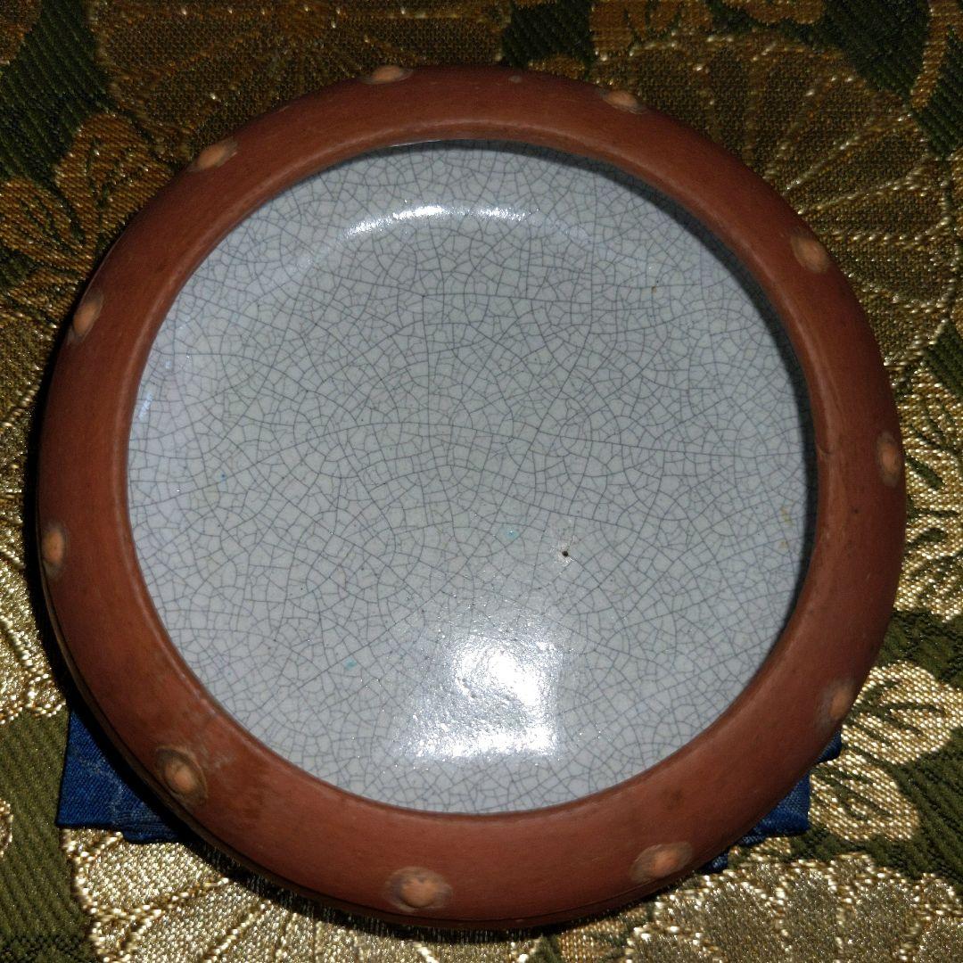 【最終価格】 中国　水盂　匙付　蝋印付　時代品