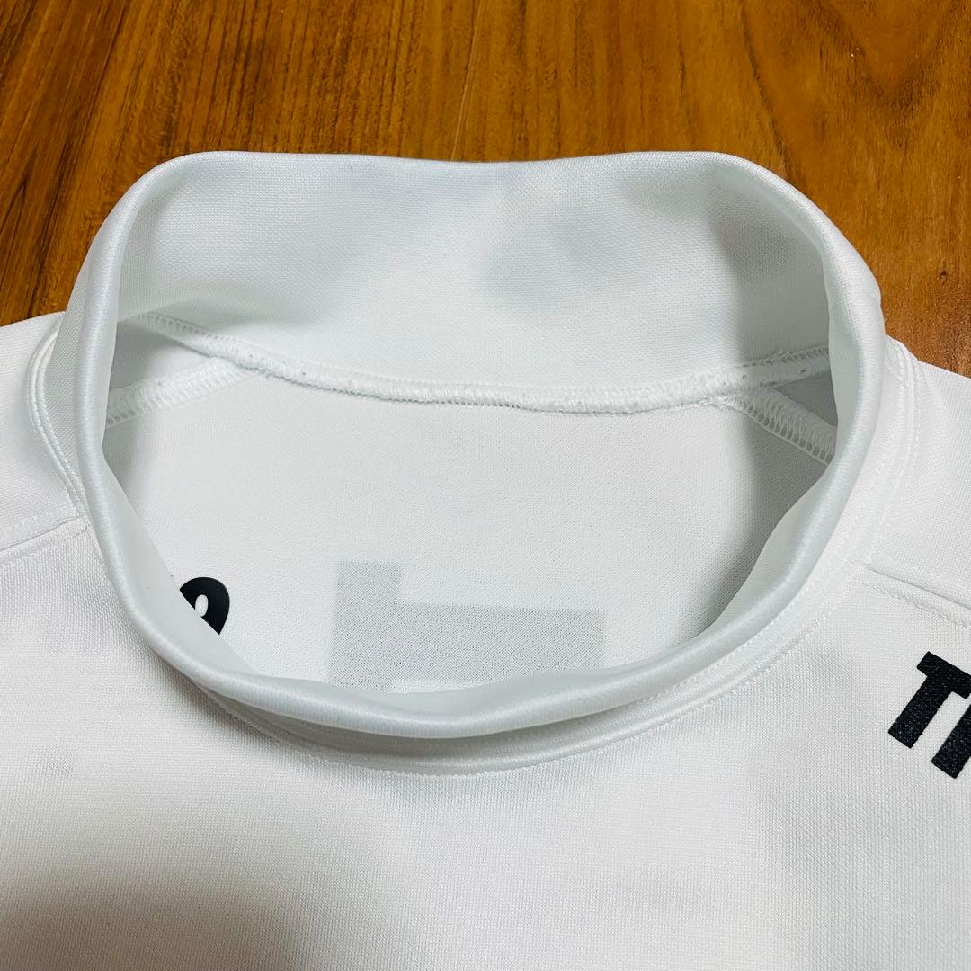 TFW49 モックネック　長袖　ホワイト　L junhashimoto ゴルフ