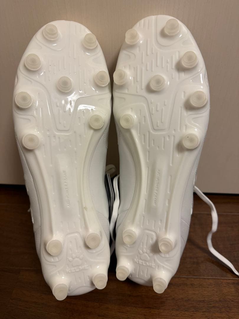 KELME ケルメ サッカースパイク ホワイト HGAG 27.5cm 天然皮革