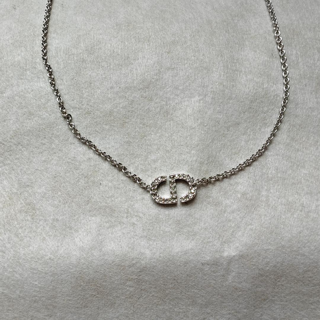 美品！Dior CD シルバー ネックレス