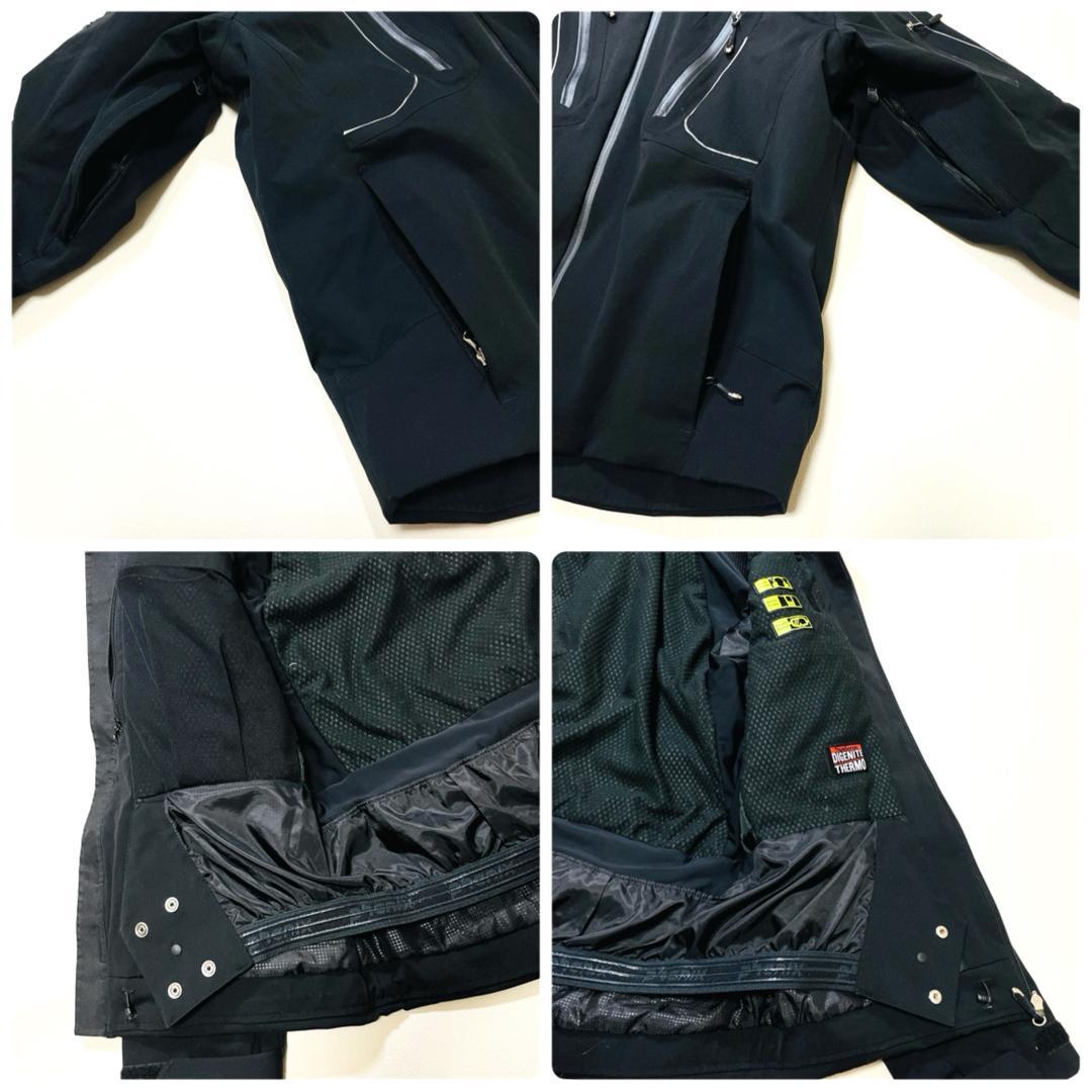 6644【美品】フェニックス　スキーウェア　上下セット　メンズ　ブラック