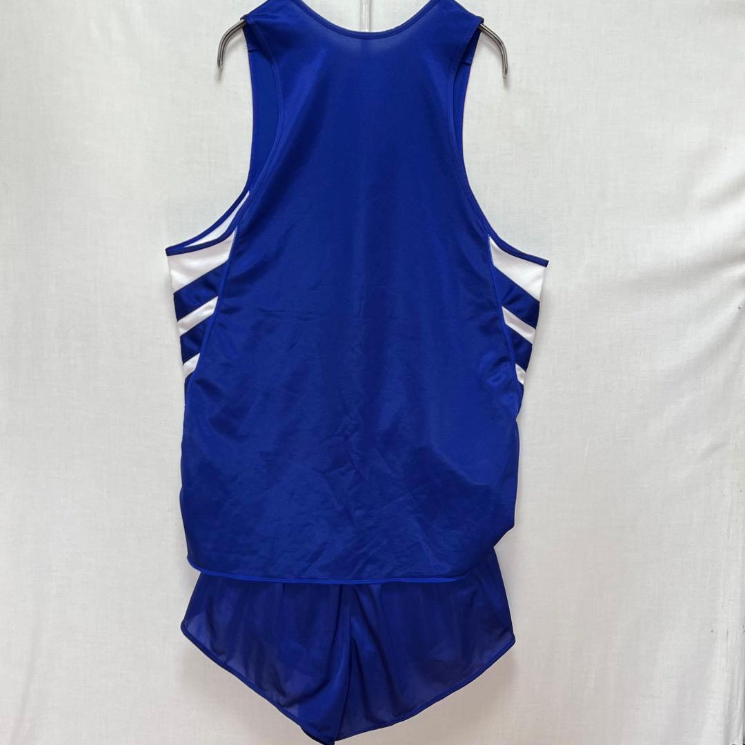 90s 【adidas】 デサント製 陸上 ランニング セットアップ 上下