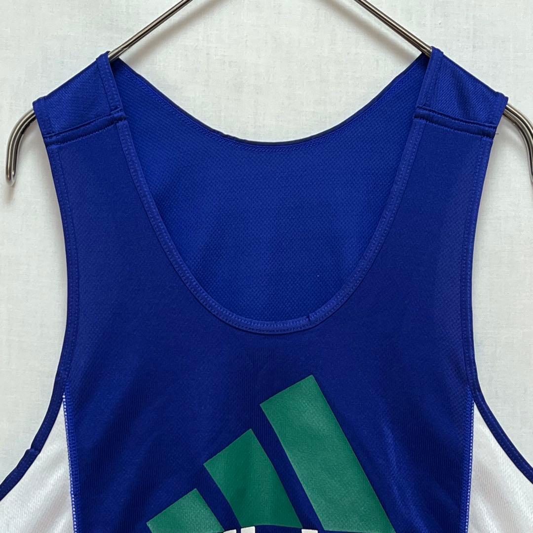 90s 【adidas】 デサント製 陸上 ランニング セットアップ 上下