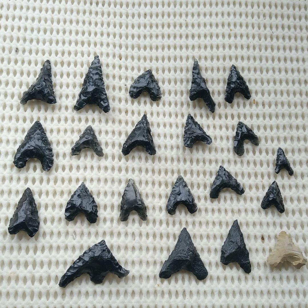 ハート ハート♡な 石器　 292 石鏃　黒曜石　サヌカイト　頁岩