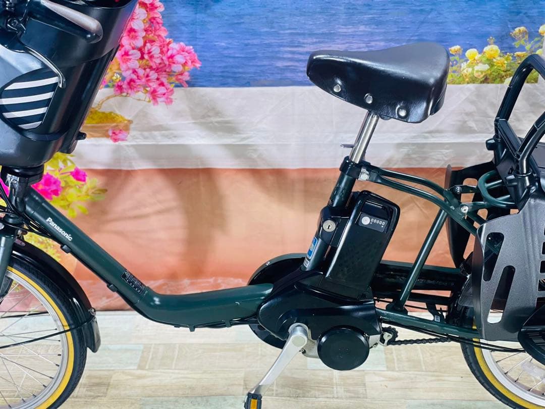 パナソニックギュット⭐️12AH！子供乗せ電動アシスト自転車Y3076