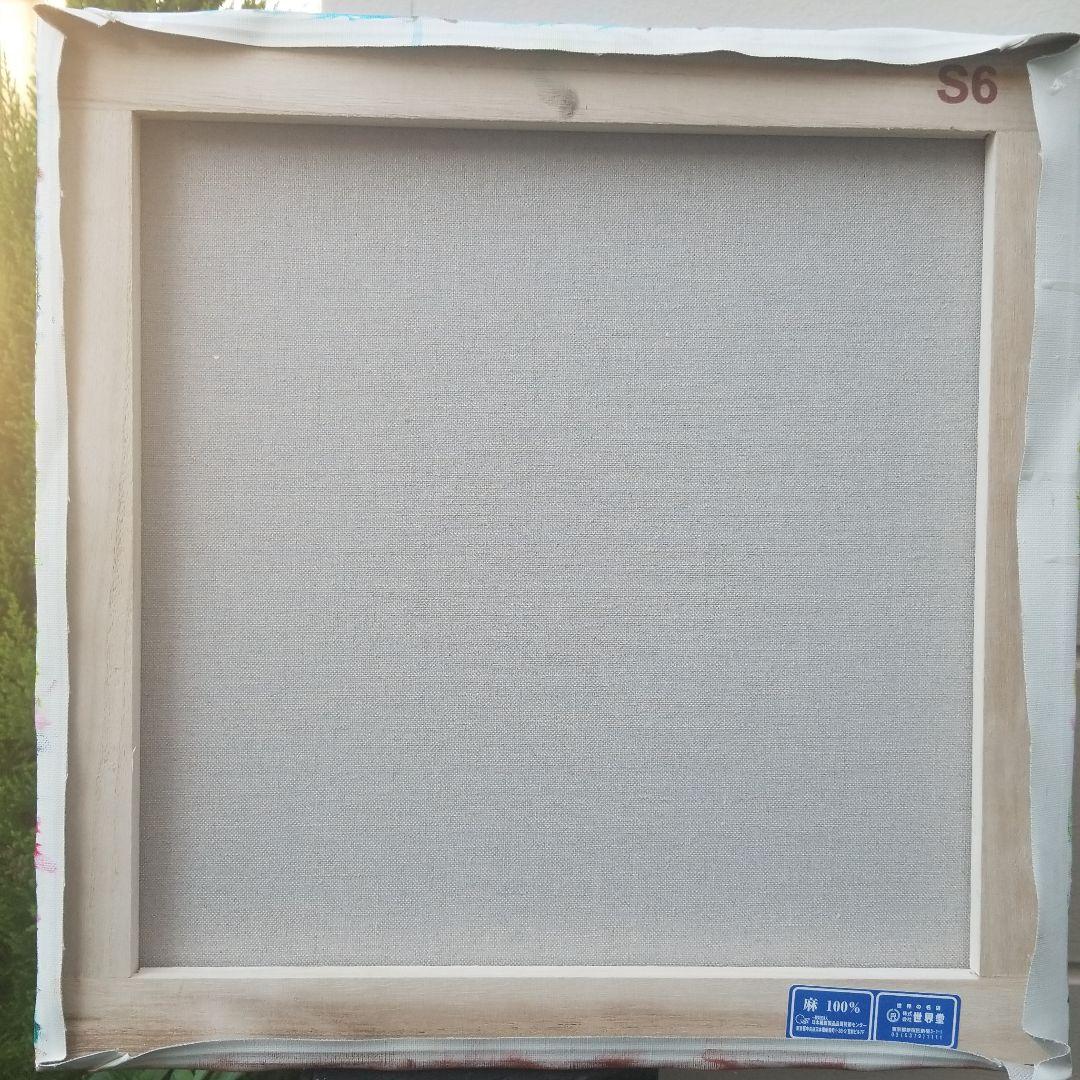 油絵　星野莉莉　ボルボに乗るうり坊とうさぎさんのカップル　バラとさくら