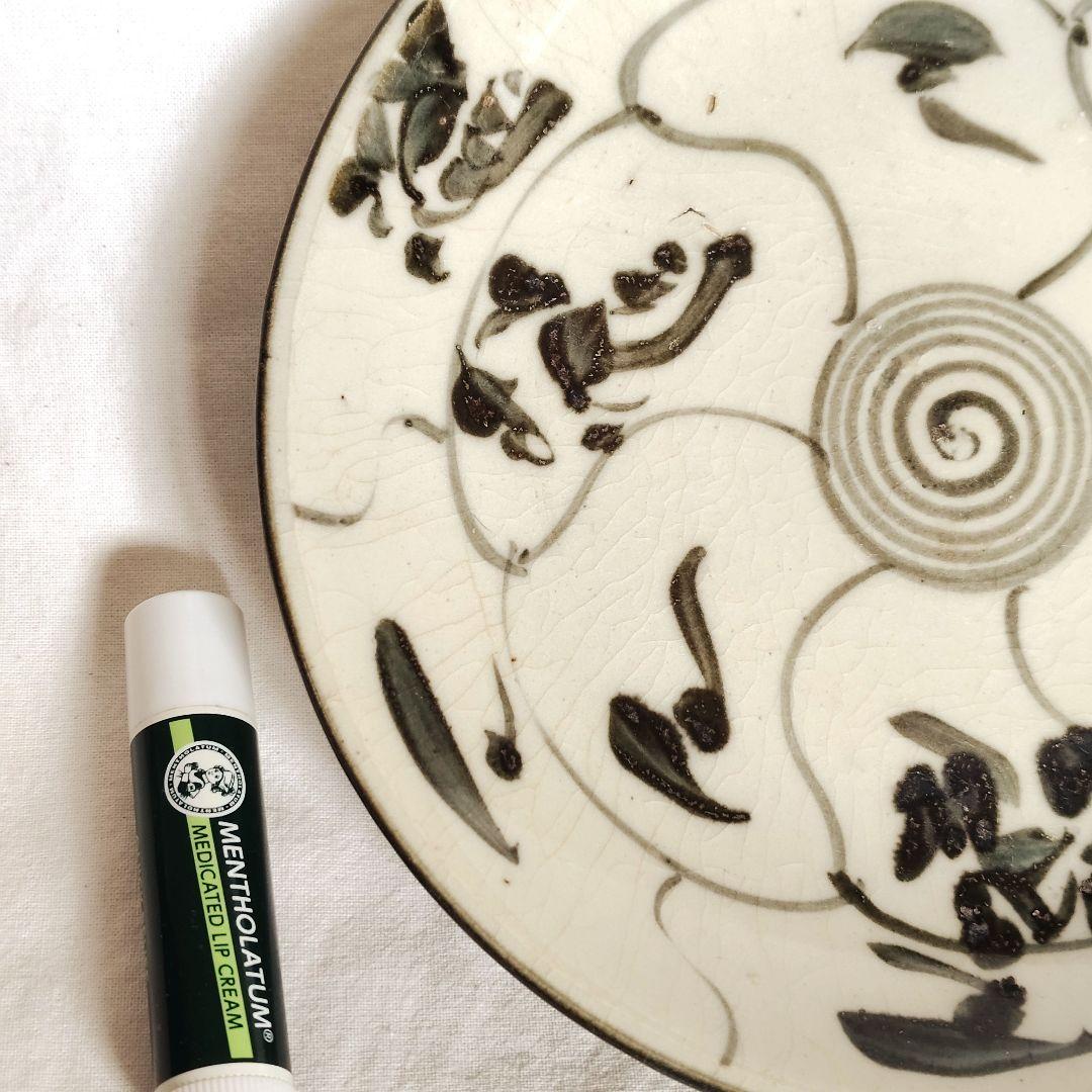 中国 清朝 華南磁器 輸出雑器 皿　渦巻 草花文