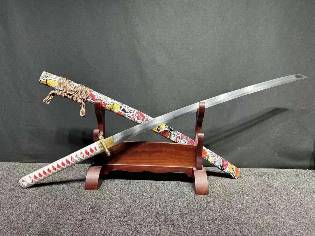 1061-武具 刀装具 日本刀　模造刀 居合刀 武士道 武蔵 鑑賞用 手鍛造打