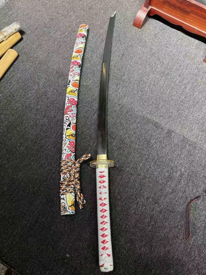 1061-武具 刀装具 日本刀　模造刀 居合刀 武士道 武蔵 鑑賞用 手鍛造打