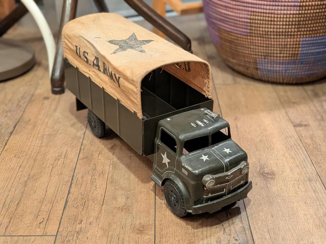 超希少☆1950s／MARX TOYS社／U.S ARMY／トラック／オブジェ