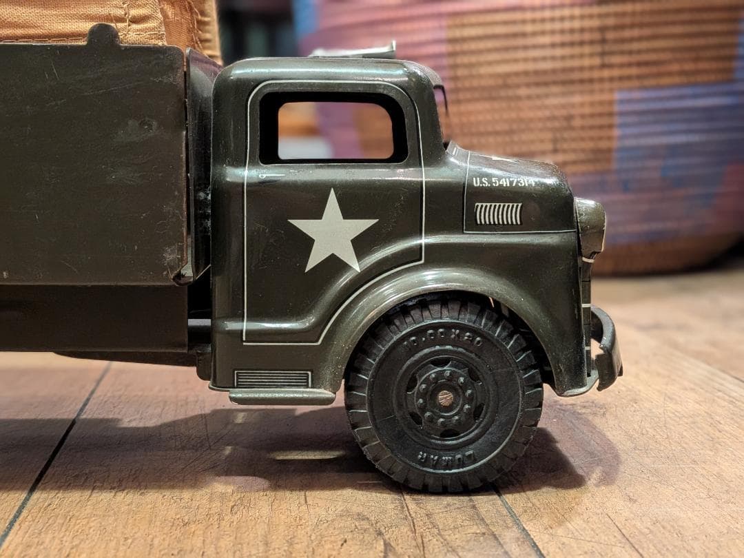 超希少☆1950s／MARX TOYS社／U.S ARMY／トラック／オブジェ