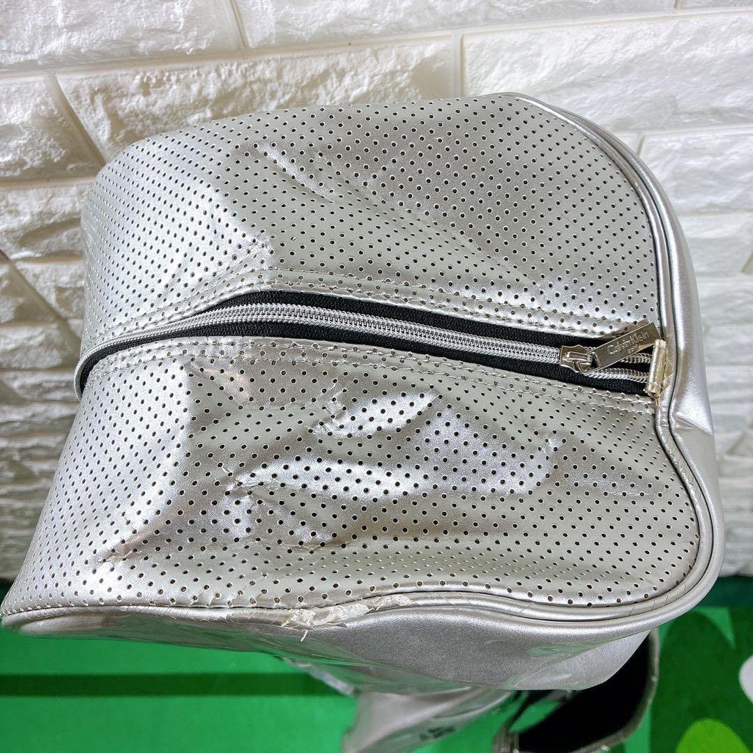   キャディーバック　シルバー スタンド式　ネームプレート