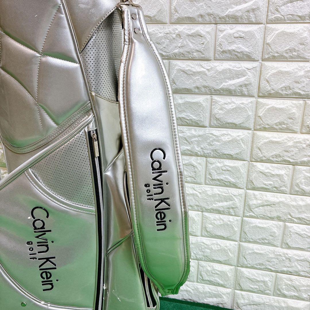   キャディーバック　シルバー スタンド式　ネームプレート