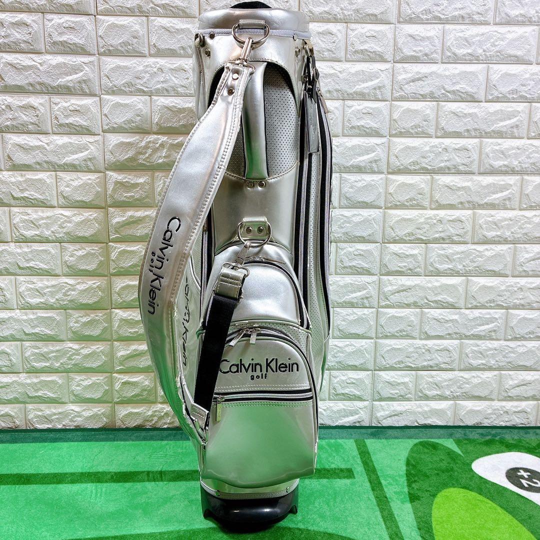   キャディーバック　シルバー スタンド式　ネームプレート