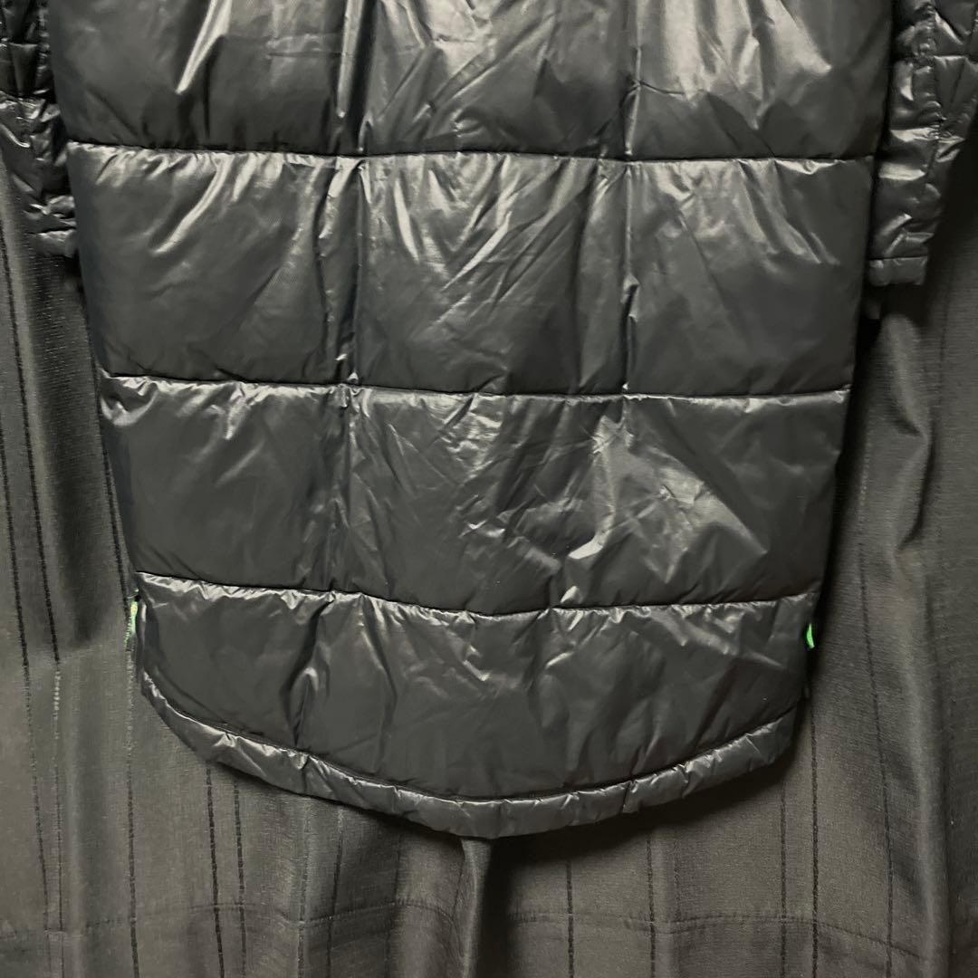 ATHLETA フード付きベンチコート ブラック　ヴェルディ