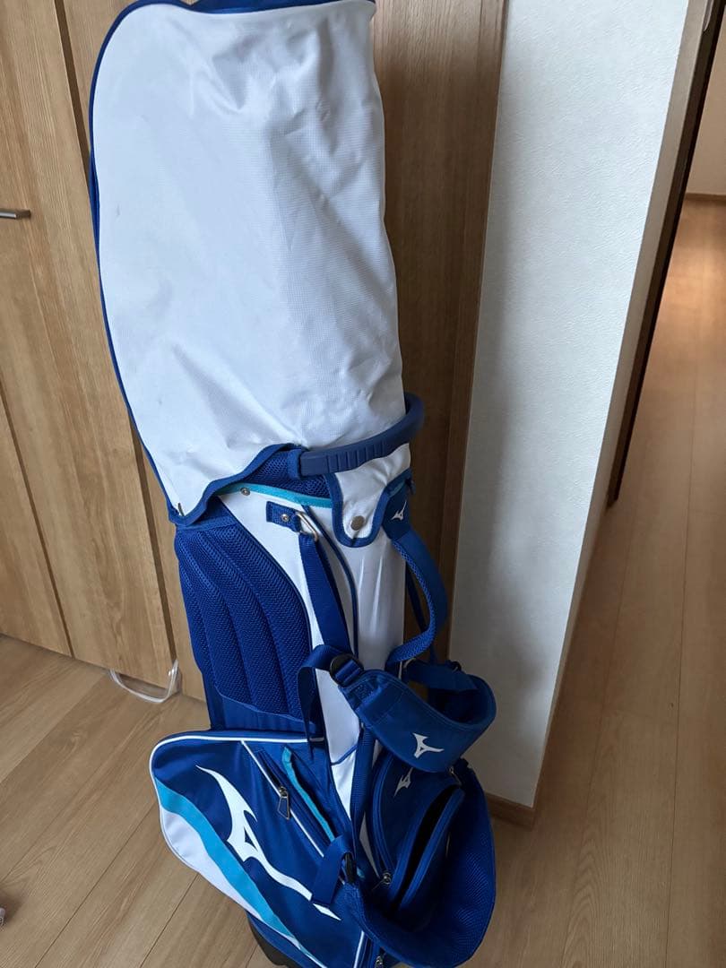Mizuno キャディバッグ 青/白