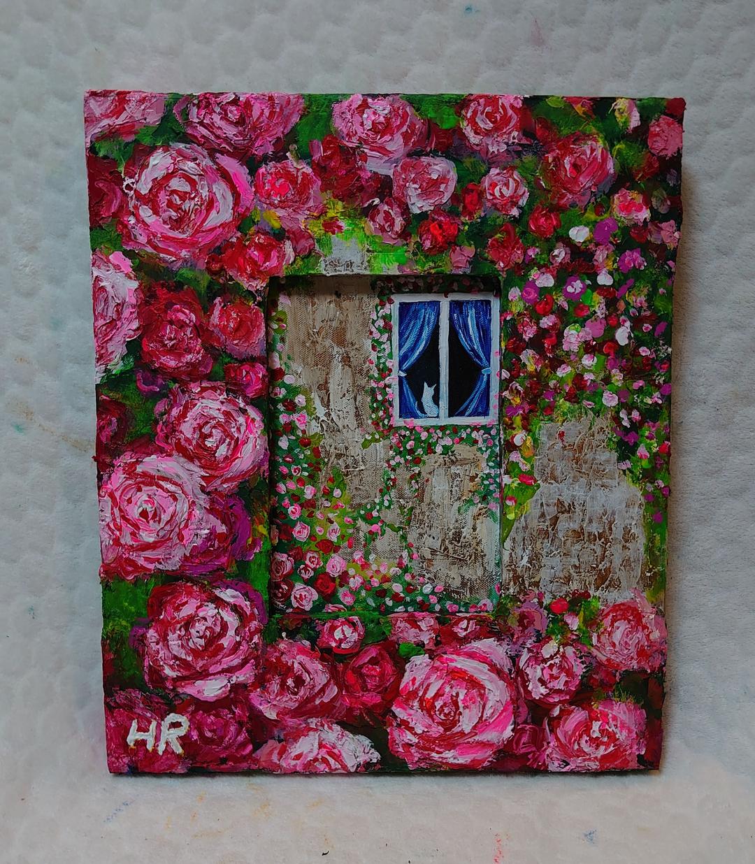 油絵 工場の灯り Ⅰ