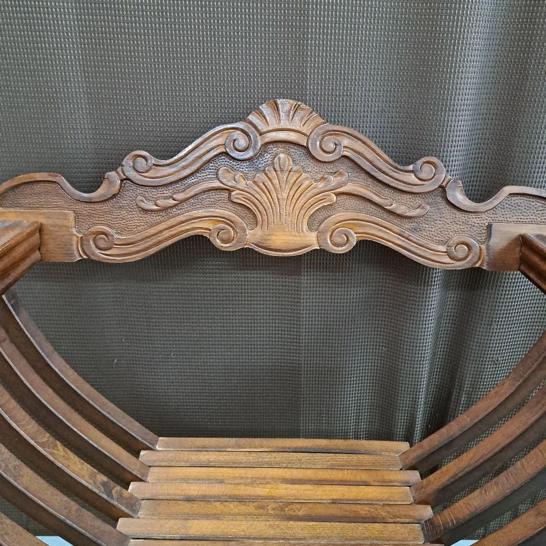 ♡イタリア製　サヴォナローラチェアー 木製折り椅子♡