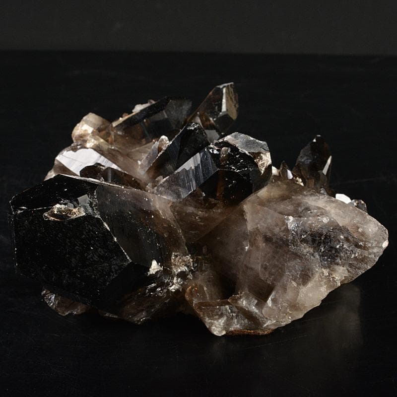 天然石彫刻　ラブラドライト　ロッククリスタル　虎目石　梟　置物　M　R7422