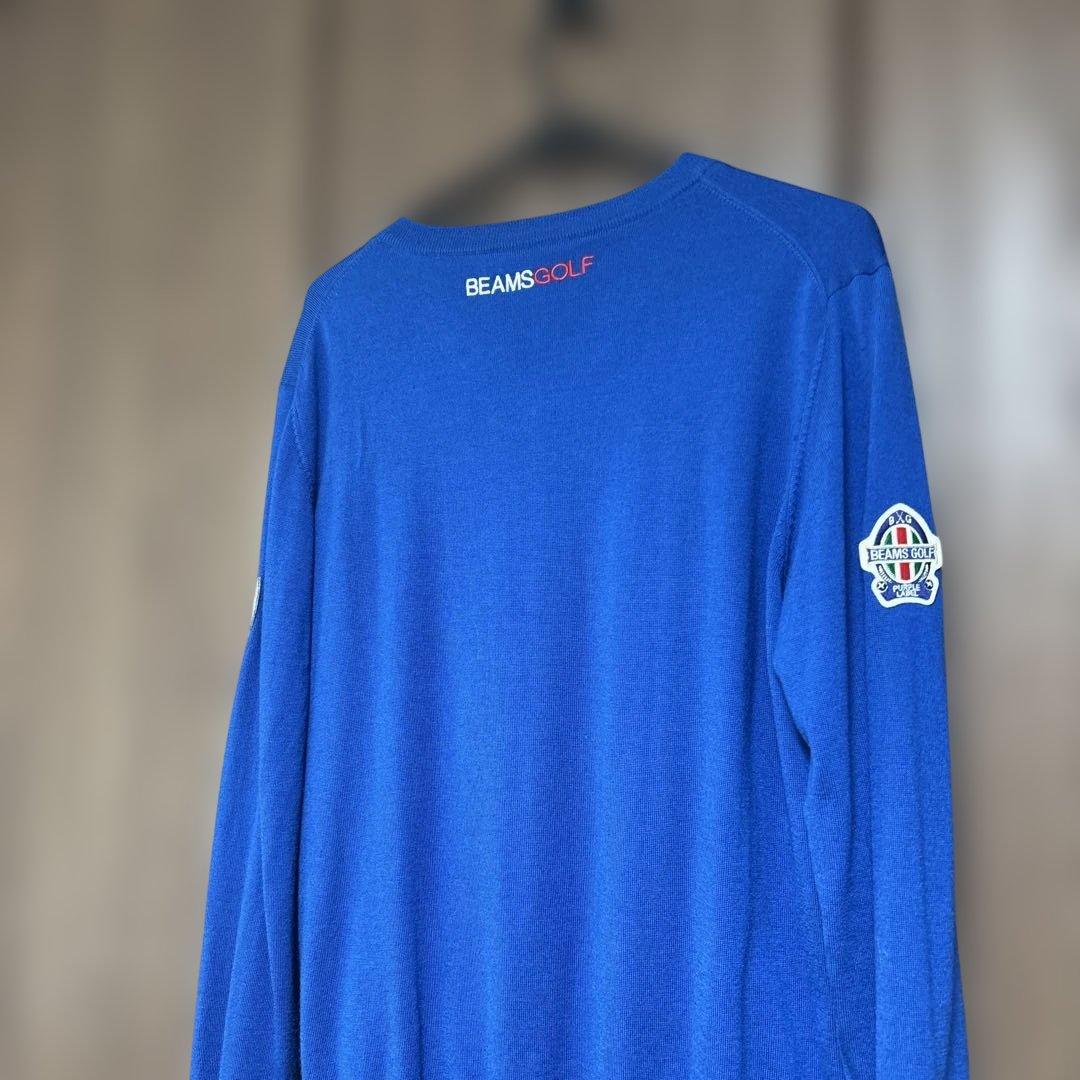 BEAMS GOLF 防風Vネックセーター