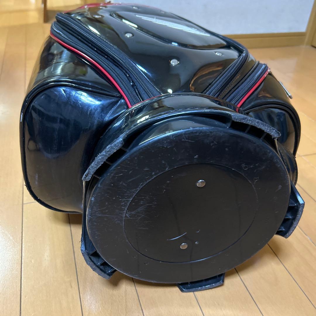 Titleist エナメルゴルフキャディバッグ 黒赤