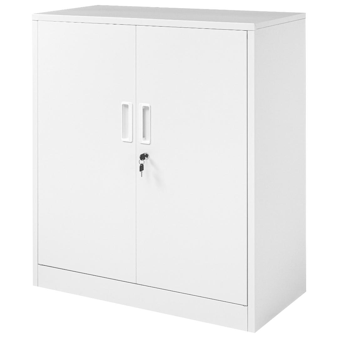 スチール書庫 両開き書庫 書類保管庫 収納 オフィス 業務用 可動棚 A4対応