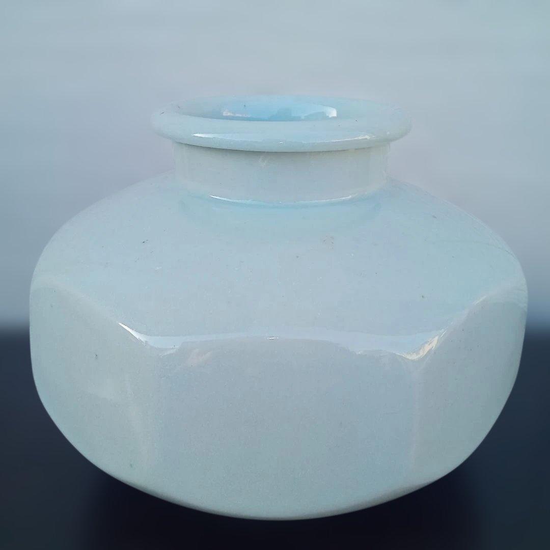 華道具　華公苑　池坊　青磁八角　陶器　生け花　小原流　草月流　自由花　変形花器