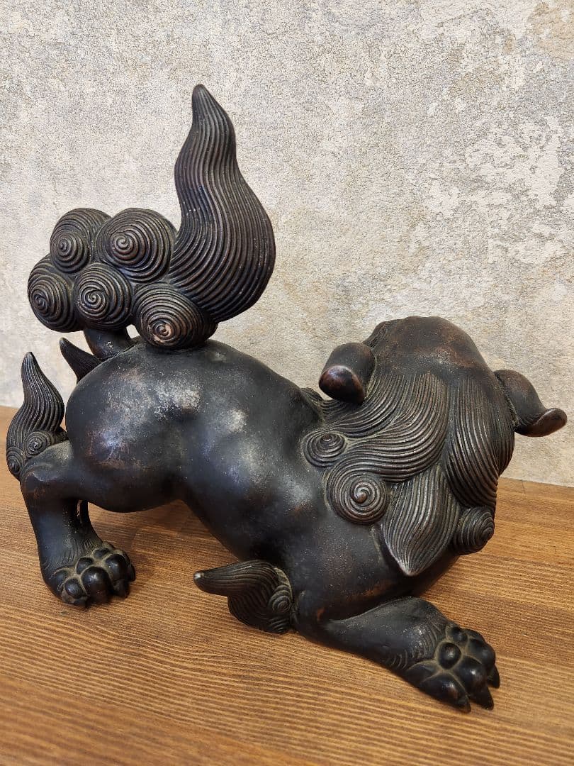 狛犬　獅子　備前焼　古備前　骨董品　置物　インテリア