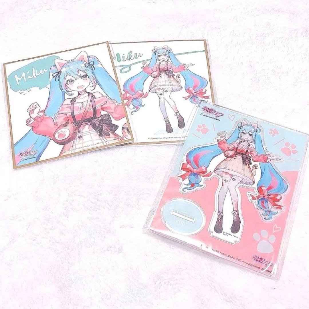 初音ミク ミク アクリルスタンド ナンジャタウン ナンジャデート　色紙