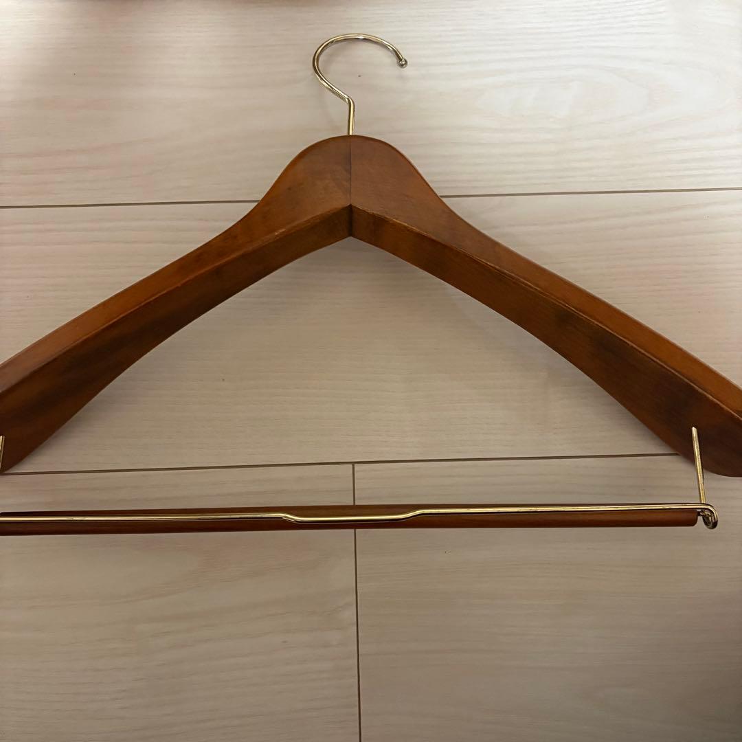 POLO RALPHLAUREN スーツ用　木製　太ハンガー　3本セット