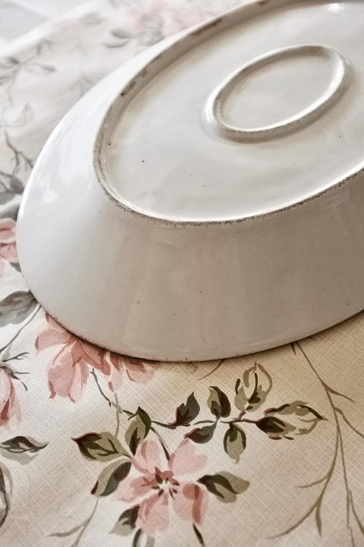 19世紀 フランス 36c 白の集約と重厚なオーバルプレートa アンティーク