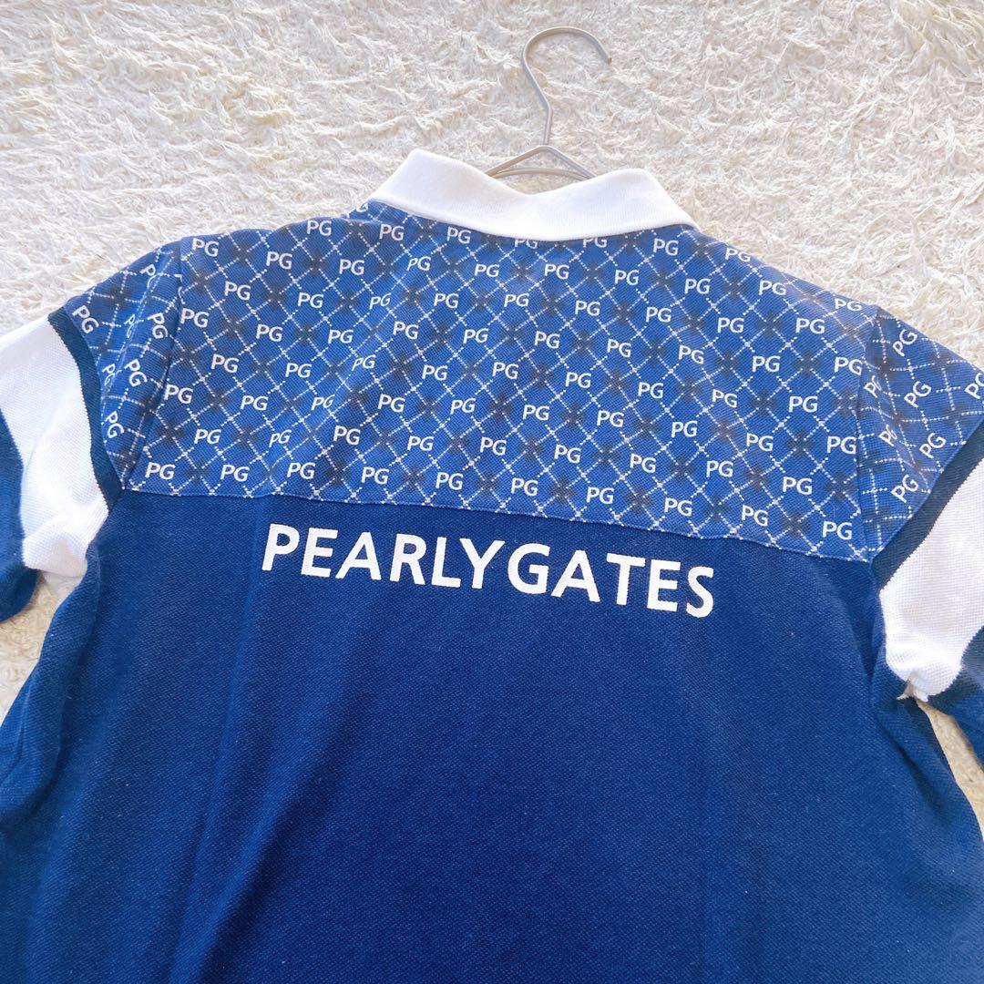 パーリーゲイツ　近年モデル　アーガイル　PGロゴ　セットアップ　ゴルフウェア　M