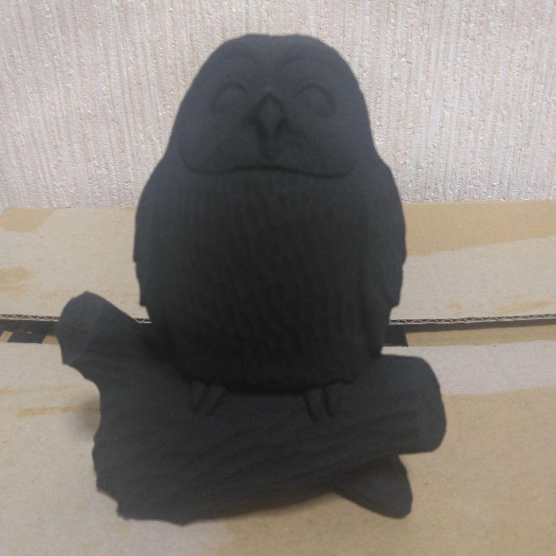 【稚内副港市場限定】民芸品 4点セット 喰われ熊 ペア熊 フクロウ ペアフクロウ