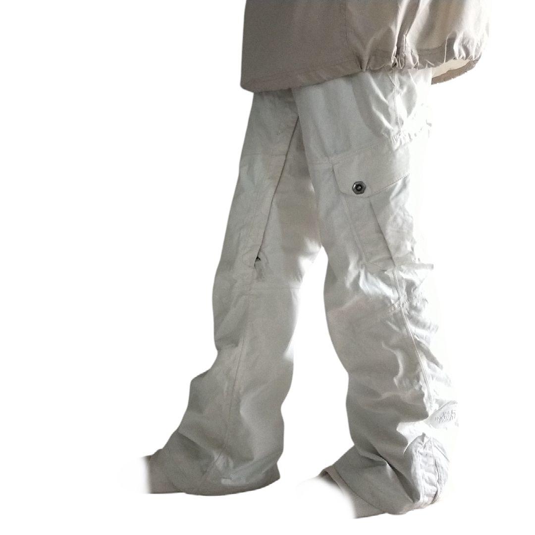 【高機能】US ノースフェイス HYVENT スノーボード パンツ 白 L
