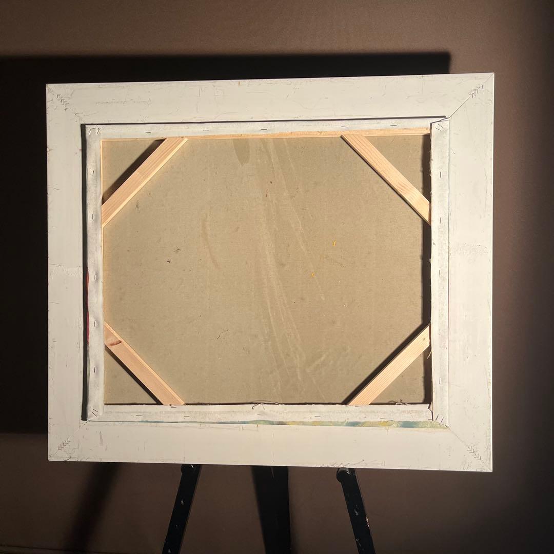 ★秀作★ 手書き油絵 静物 額付 肉筆絵画 インテリア 油彩画