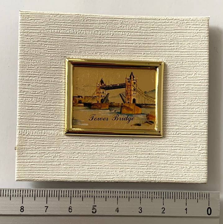 額無 ロンドン タワーブリッジ 23kt ゴールドリーフ ミニサイズ 金 金箔