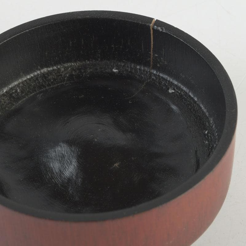 茶道具　漆塗　古竹　棗　時代箱付　V　9822