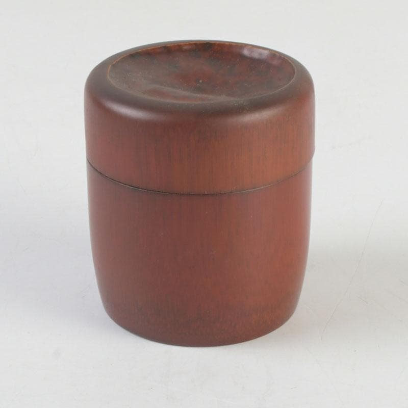 茶道具　漆塗　古竹　棗　時代箱付　V　9822