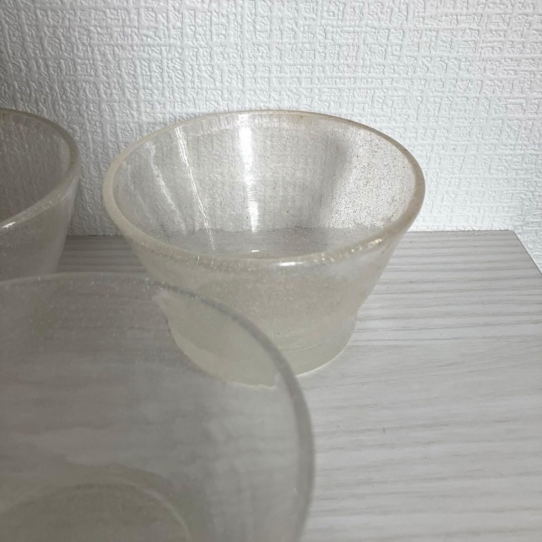 N*o様 39【倉敷ガラス】小谷眞三 白泡小鉢6点セット