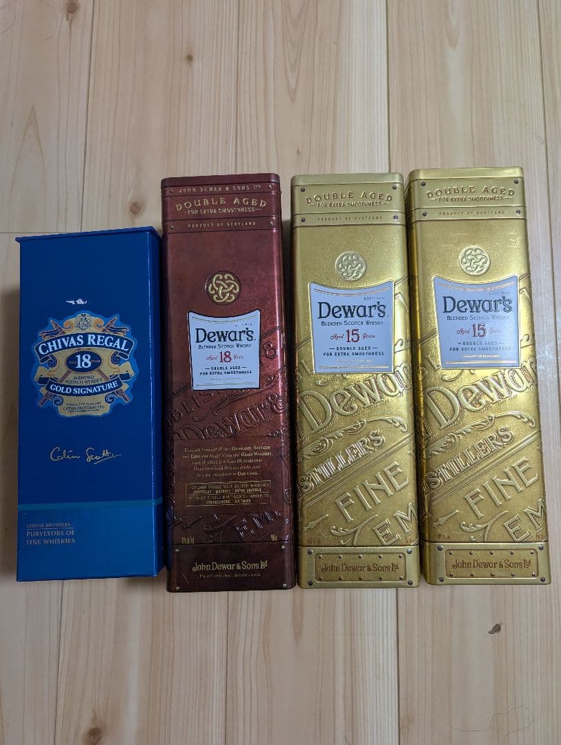 Chivas Regal 18年 & Dewar's 15年 セット