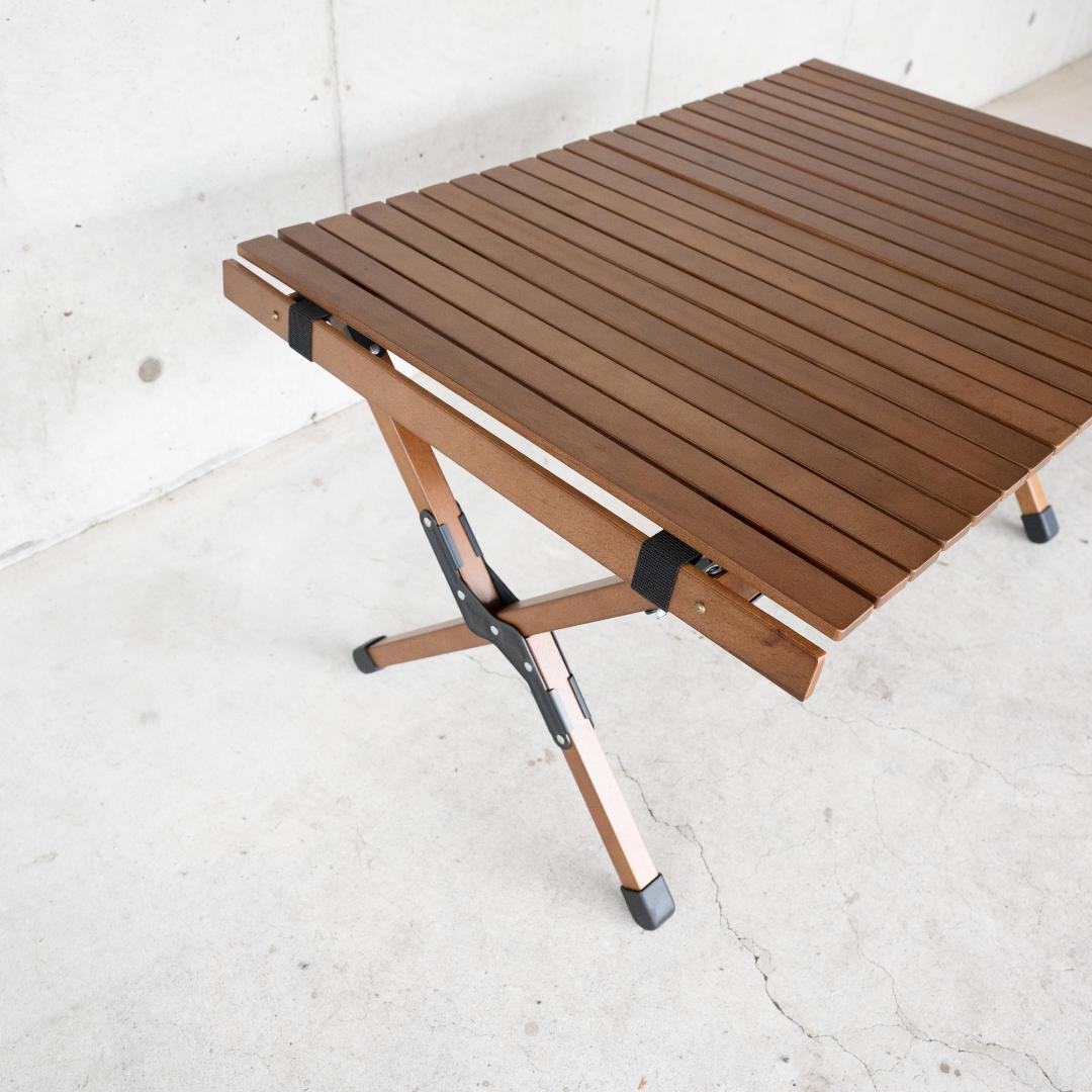 hilander ウッドロールトップテーブル90