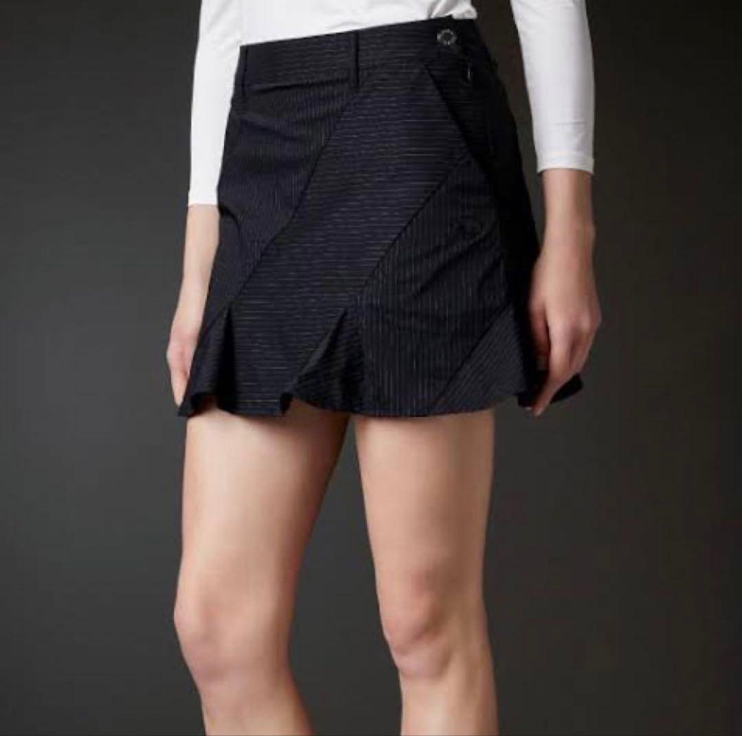 デサントゴルフ ストライプ柄 スカート SS 58 XS