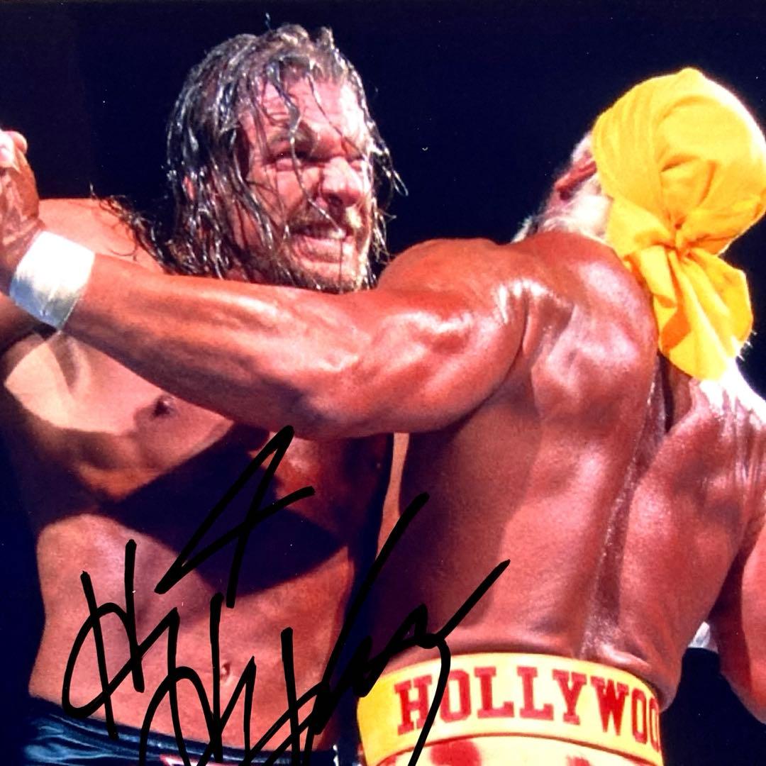 トリプルH直筆サイン入り超特大写真…Triple H…プロレスラー…
