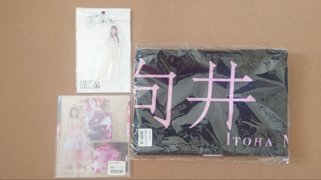 櫻坂46 向井純葉 マフラータオル、アクリルスタンドセット