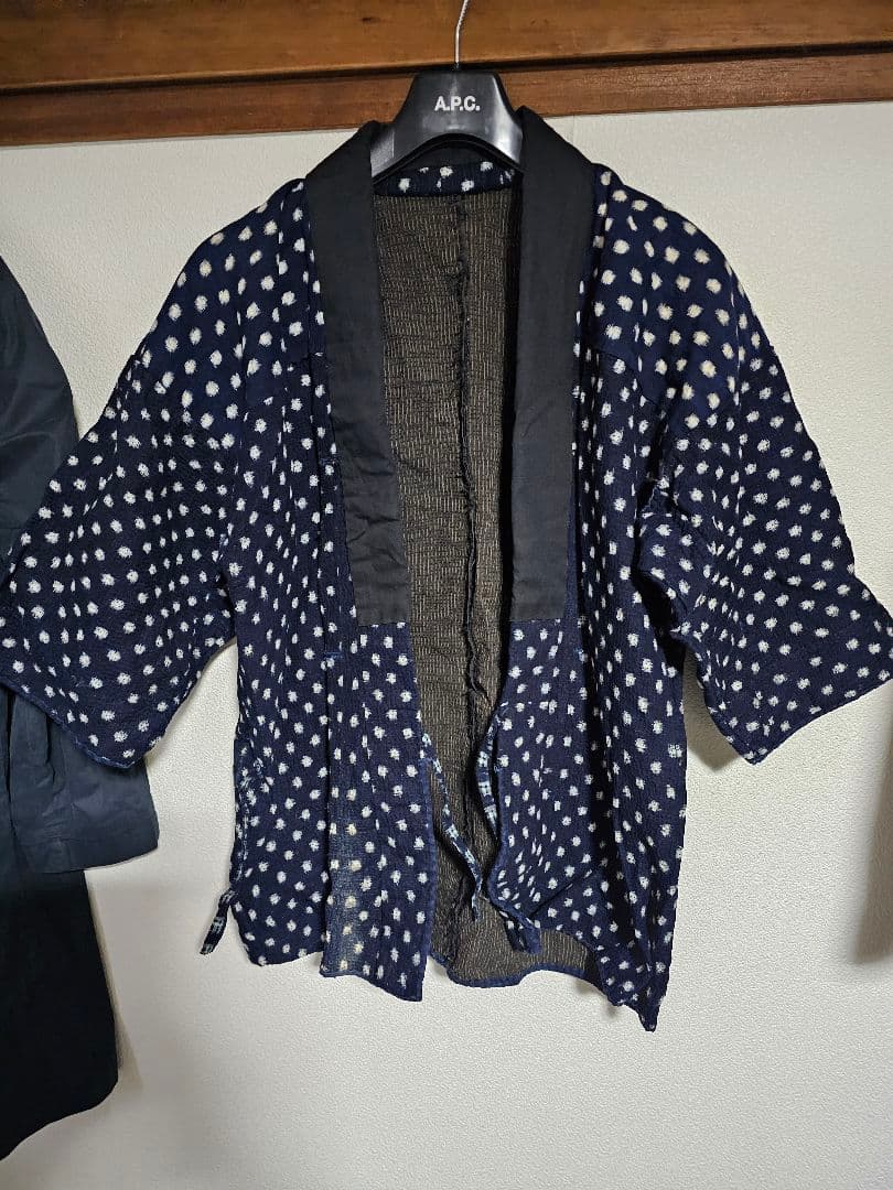 野良着　襤褸　刺し子　雪柄　藍染