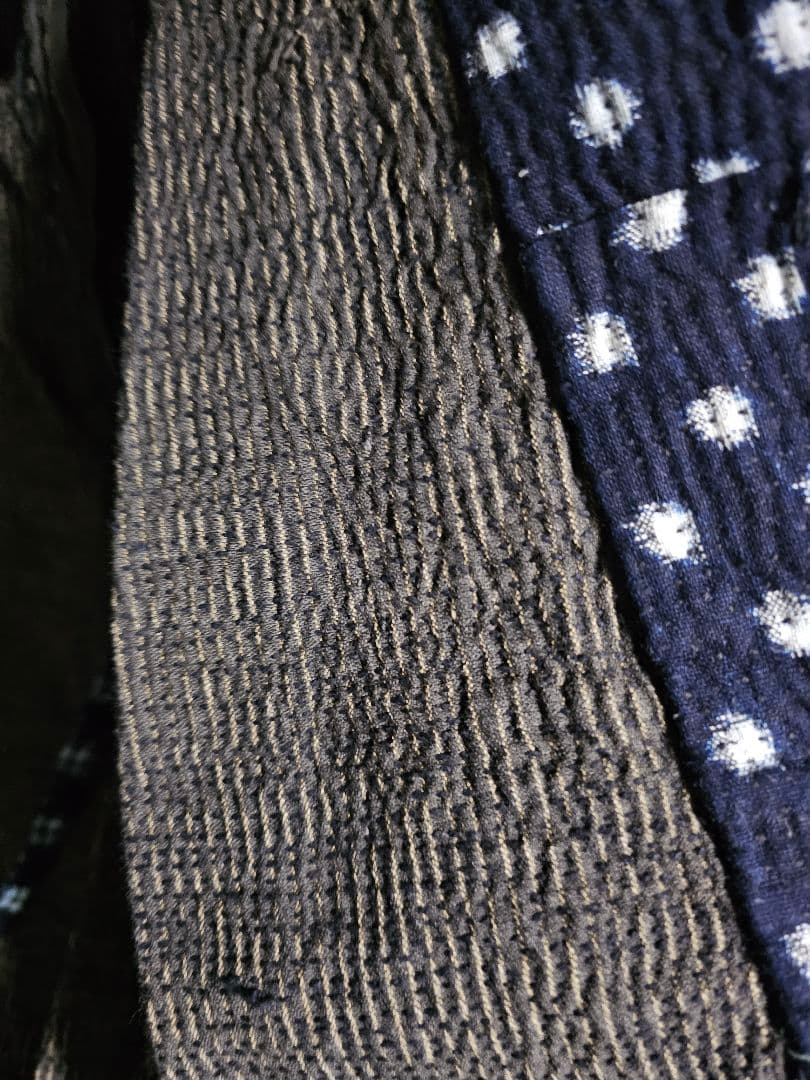 野良着　襤褸　刺し子　雪柄　藍染