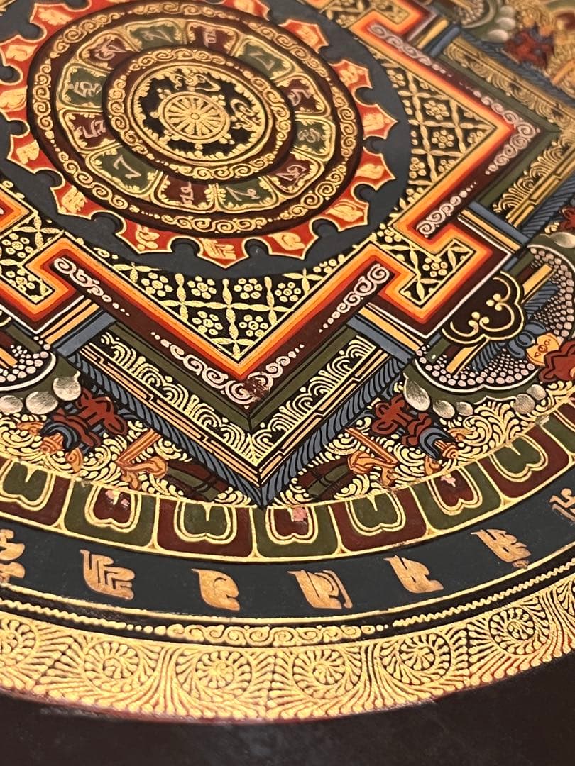 密教真言曼荼羅　額縁付き