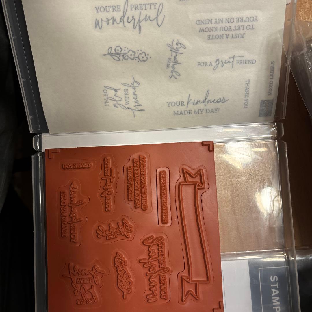 一点限り♡未使用MIXED LABELS スタンプセットとダイスタンピンアップ