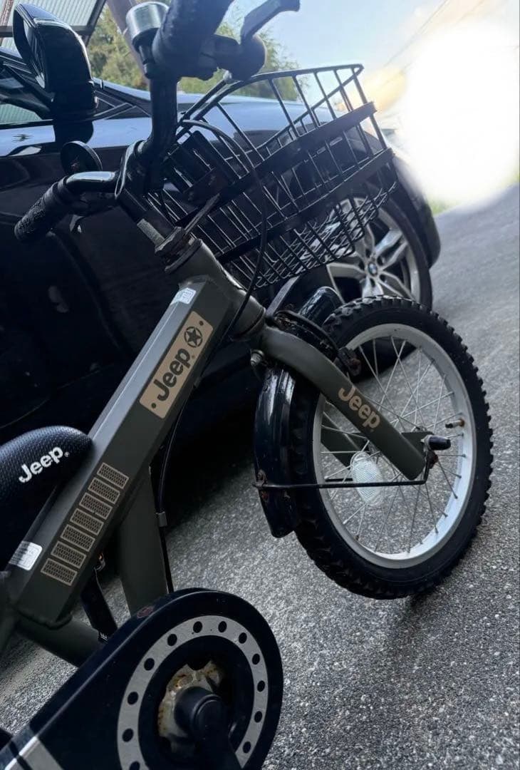 Jeep キッズバイク 16インチ JE-16G｜2022年2月購入サビあり／
